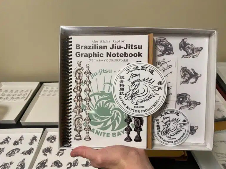 brazilian jiu-jitsu graphic notebook